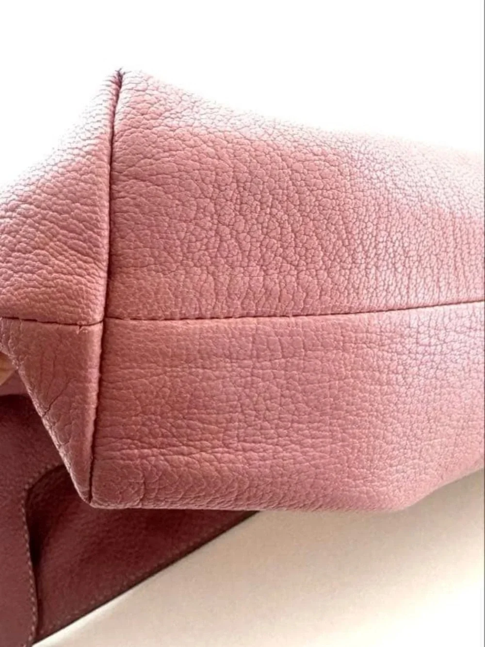 Mulberry Fold-Over Clutch in Dusty Rose with Gold Hardware